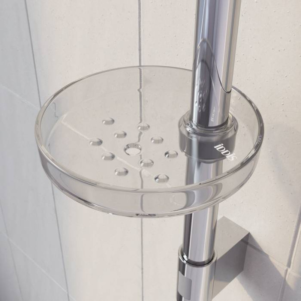 Мыльница на стойку для душа, прозрачная IDDIS Soap Dish 100TP02i53